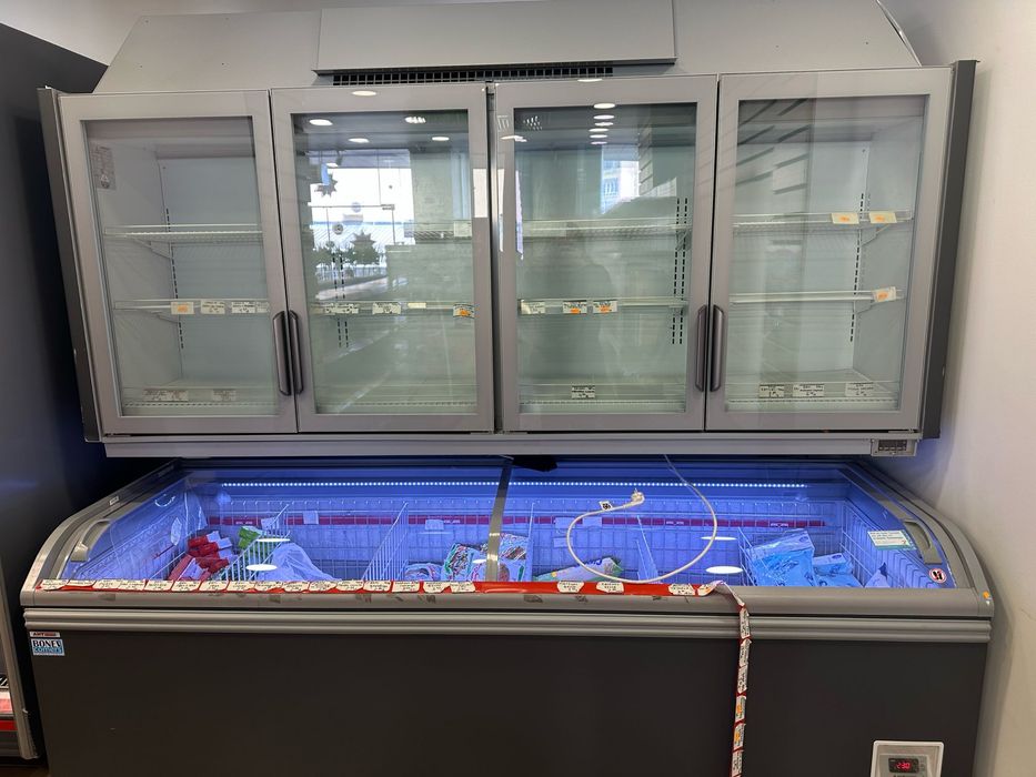 Linde минусова витрина и фризер.Цената е за двете пакетна цена