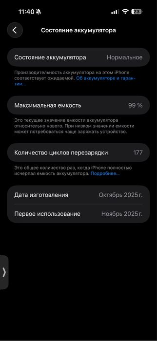 iPhone 17 Pro Max 256GB Silver — 99% АКБ, Идеальное состояние