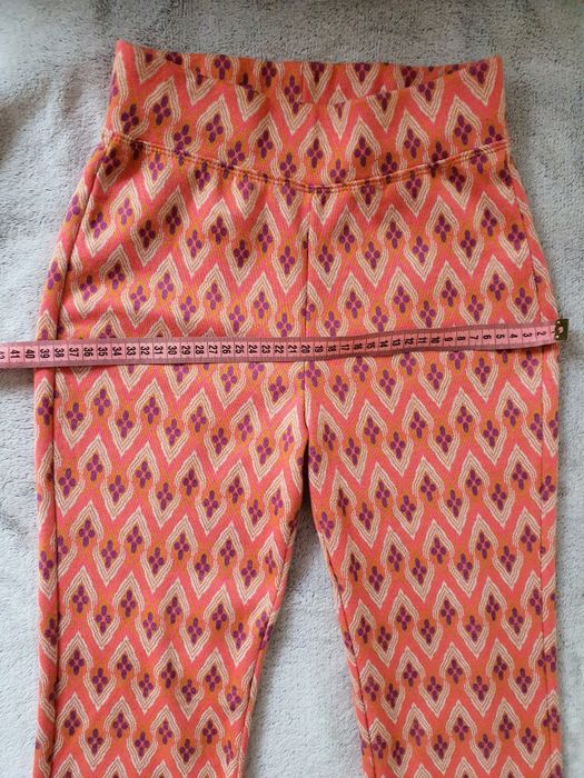 Sinsay XS pantaloni evazați hippie boho corai imprimeu geometric Y2K festival