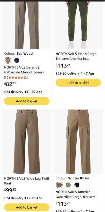 Мъжки карго панталон NORTH SAILS. Размер L/52