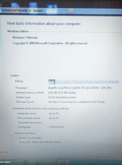 Laptop ASUS K55V impecabil