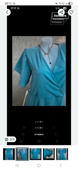Rochie lungă cu volane M-L