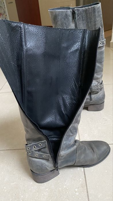 Cizme piele Charles David, made in Italy, 37,5