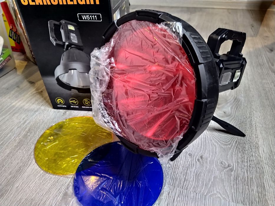 Lanterna W5111 LED XHP90.3-OC cu Trepied, Reflector Mare 20 cm