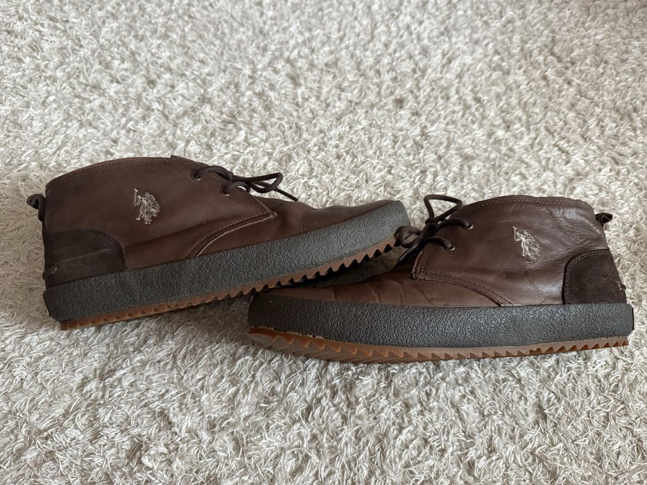 Сникърси оригинални U.S. Polo Assn от естествена кожа