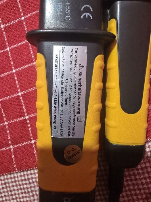 Aparat bipolar de tensiune cu LED, tester prot.diferentiala PANMV-690A