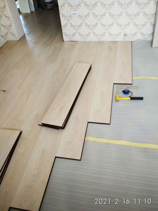 Укладка ламината таркета