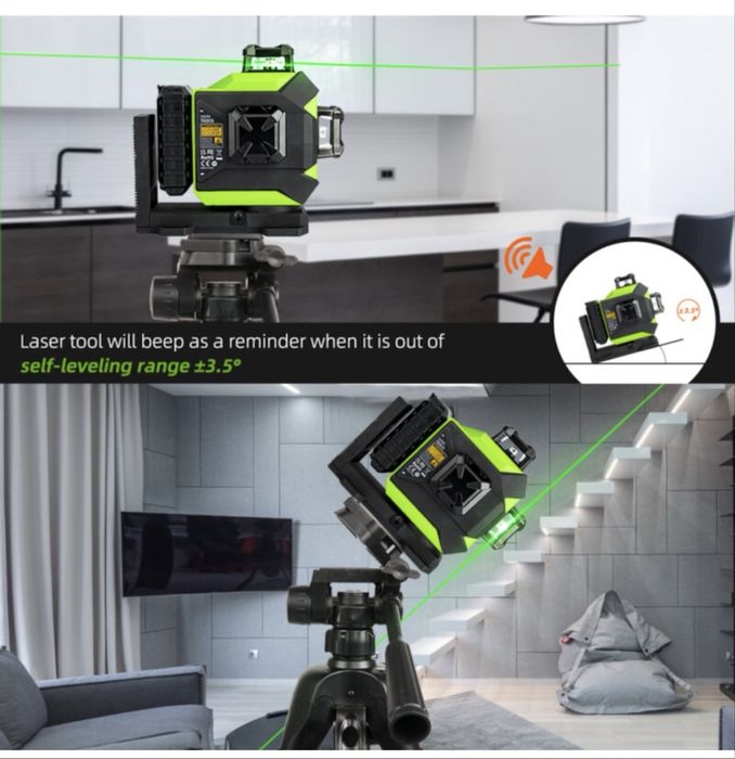 Nivela Laser profesionala Huepar model 703CG noua