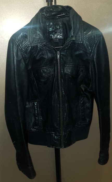 Geacă de Piele Zara TRF dama – Stil Biker/Military , M - S