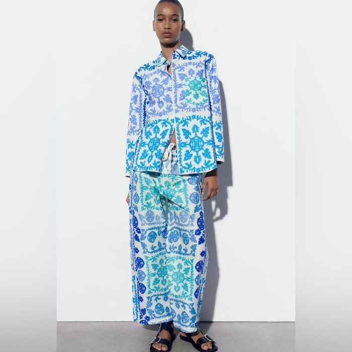 Костюм Zara риза с долнище