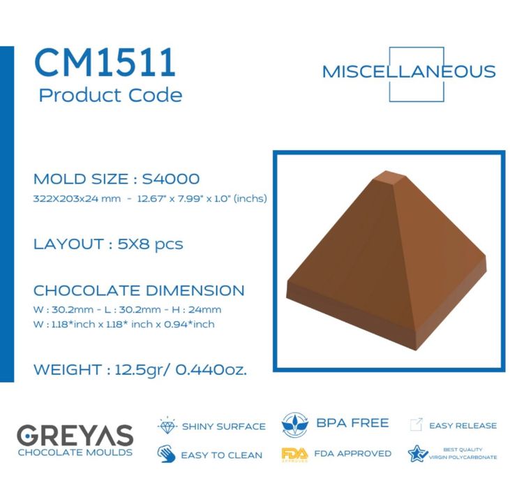 форми / молд за шоколадови бонбони