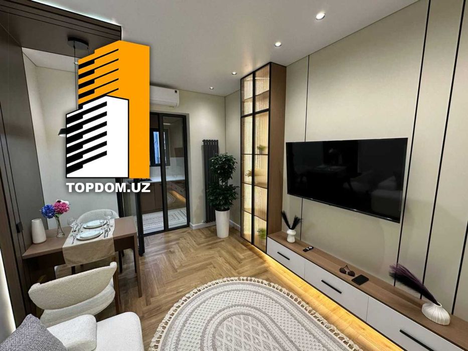 ЖК O’z Makon | 2-комнатная 42 м² с ремонтом | ТЦ Алфраганус