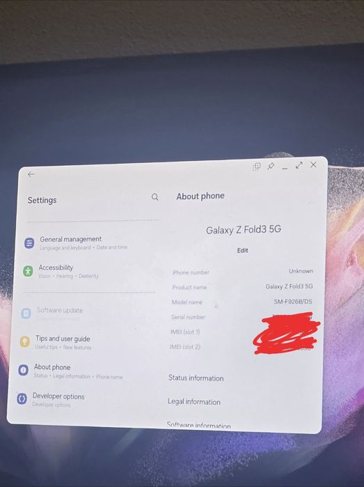 Z Fold  3  512Gb 12Gb ram Samsung Galaxy