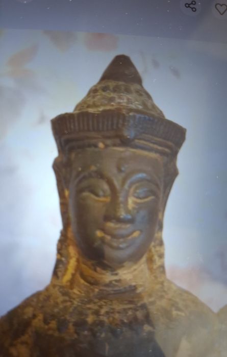 Statuieta veche din bronz VISHNU