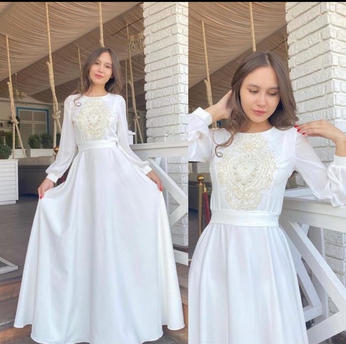 Продам белое платье