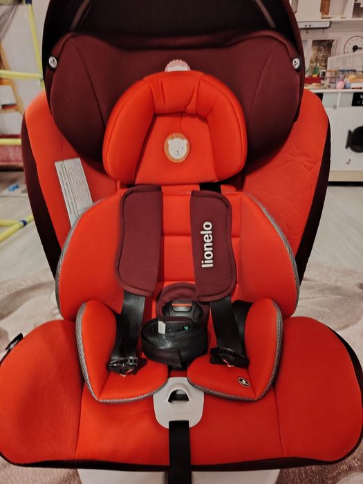 Scaun auto bebeluși/copii Lionelo Bastiaan rosu cu isofix