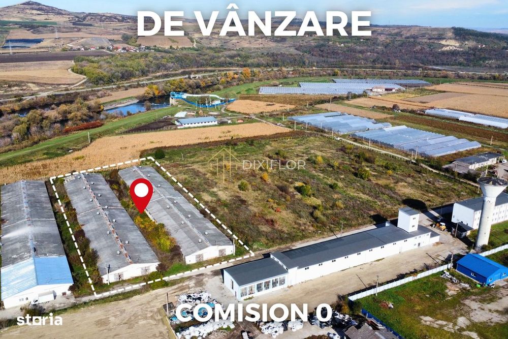 Teren intravilan cu 2 hale vechi | Luduș | 350.000 €