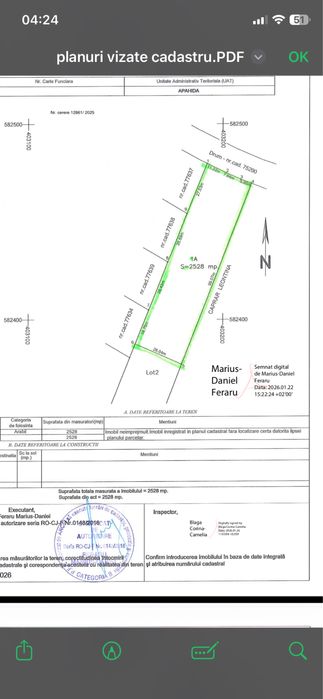 Vand teren intravilan 2528 mp