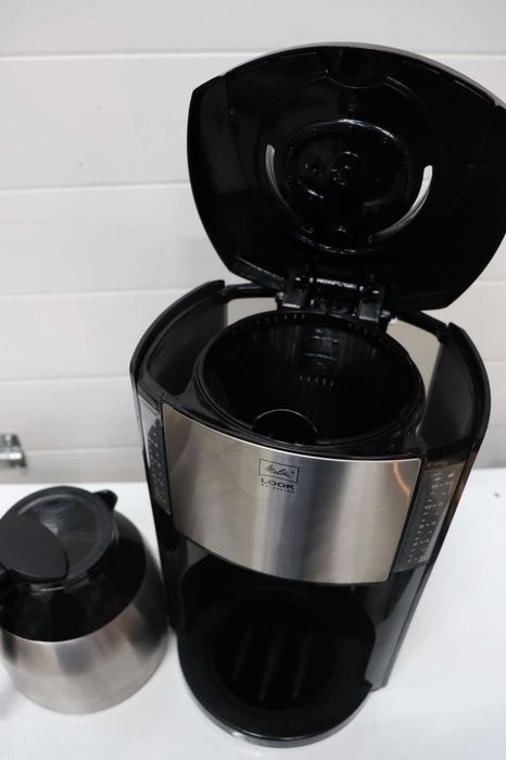 Кафемашина с филтър Melitta Look Therm Selection - черна и сребриста