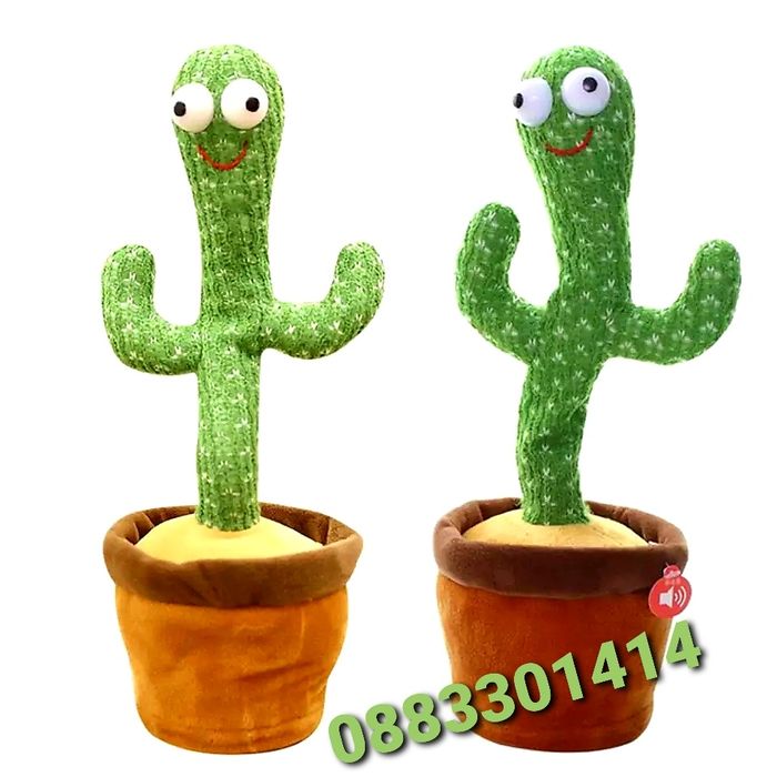Кактус играчка Танцуващ кактус Пеещ кактус на български език Повтаря в