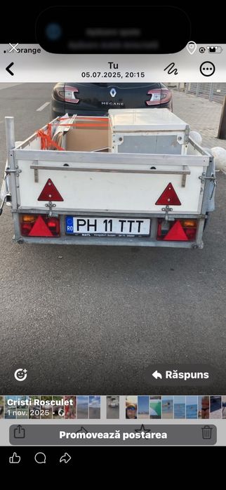 Remorca ATV 750 kg