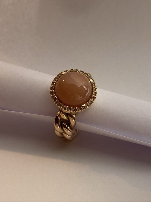 Inel aur 18kt.cu onyx roz si amethyste