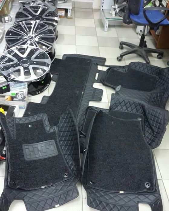 Кожанные полики 3D, резиновые полики