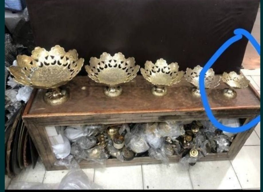 Посуда из Индии метал Латунь новое