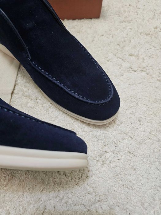 Loaferi L.P. inalti bleumarin, marimi 40-45, mocasini Premium