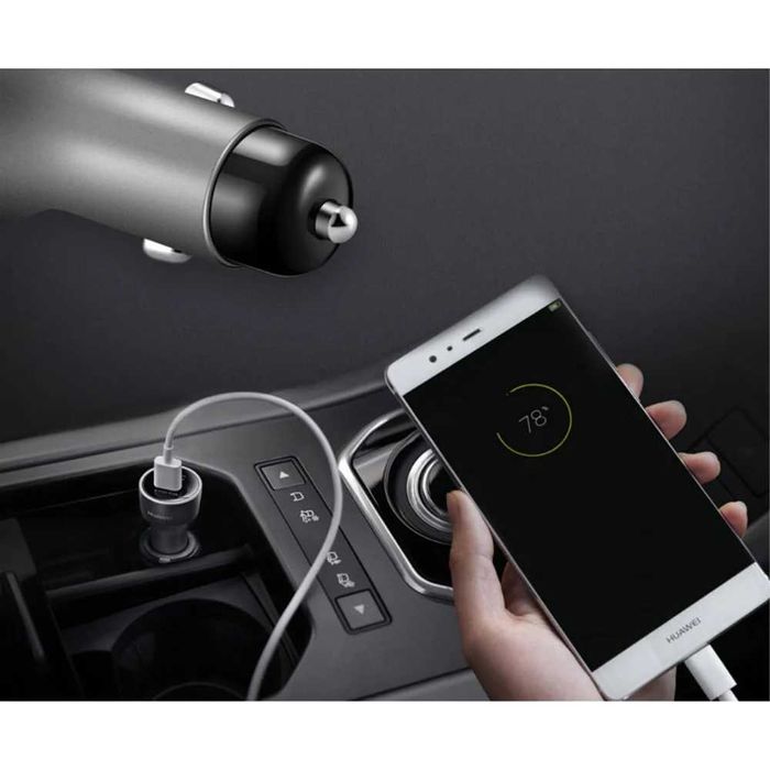 Incarcator auto Huawei AP38 SuperCharge Quick Charge + cablu 5A, USB-C