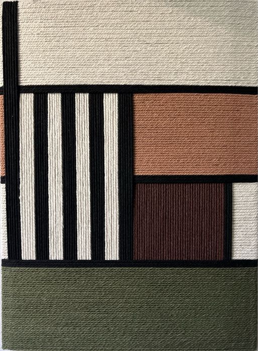 Tablou decorativ realizat cu tehnica tesului