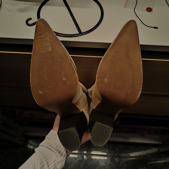 Botine piele nabuc grej 37 Reserved