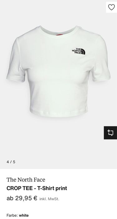 КропТоп The north face Оригинал!