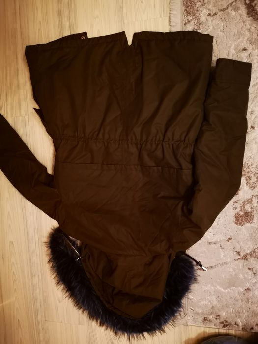 Geaca Zara nouă, parka Zara nouă, guler de blană, nouă!