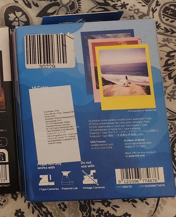 Vand filme de Polaroid