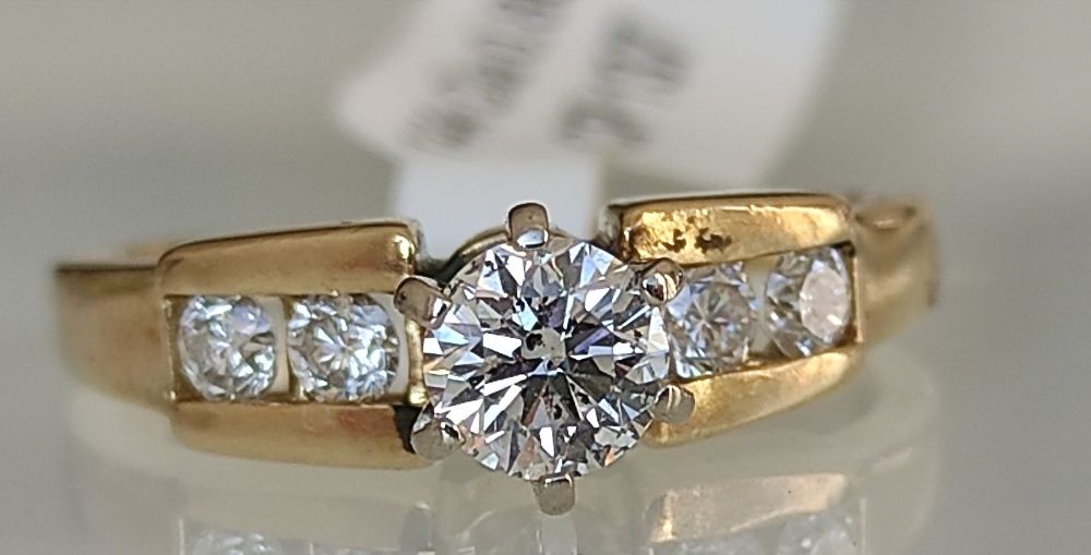 Inel diamante naturale 14k 0.88ct