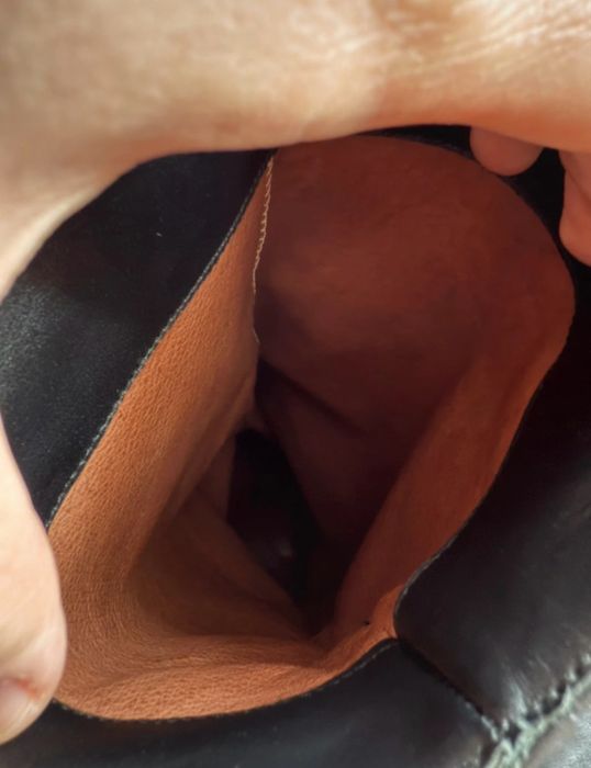 Cizme negre din piele