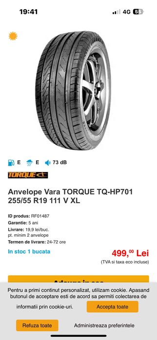 Anvelope 255/55/19