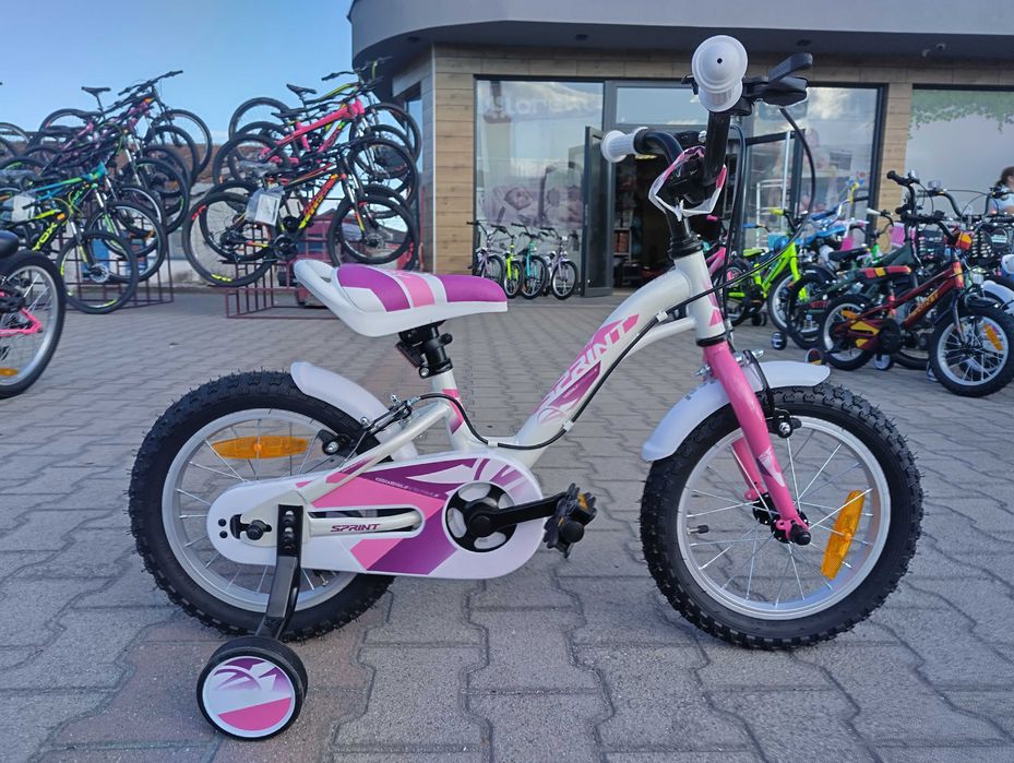 Велосипед 14" ALICE бял