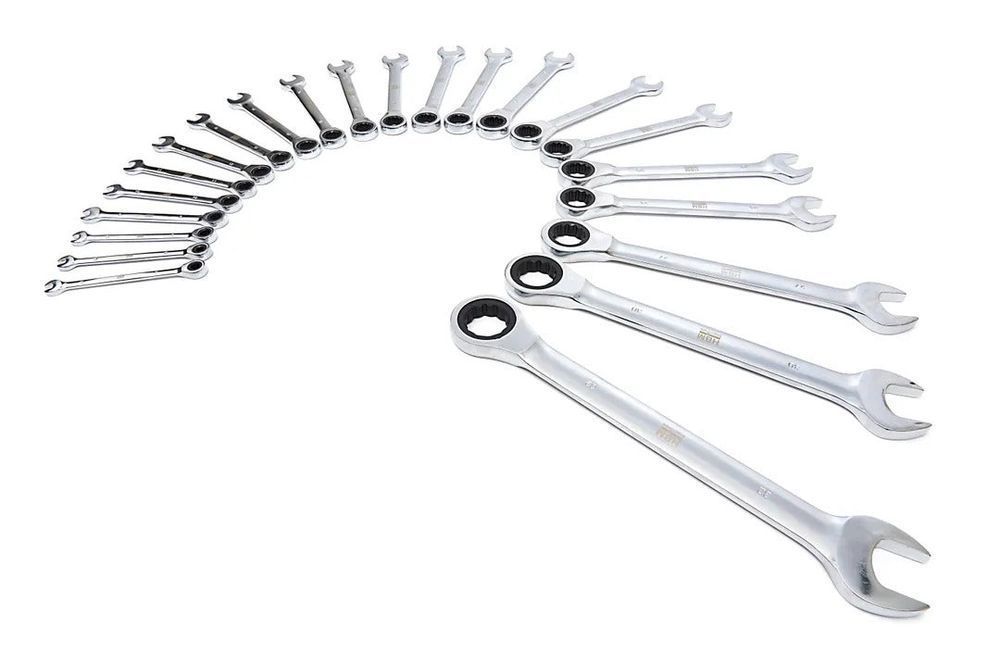 Trusa chei combinate cu clichet  6-32 mm 22 piese hbm