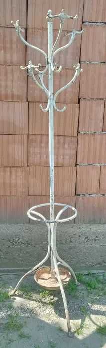 Cuier din fonta antic tip pom cu suport de umbrele