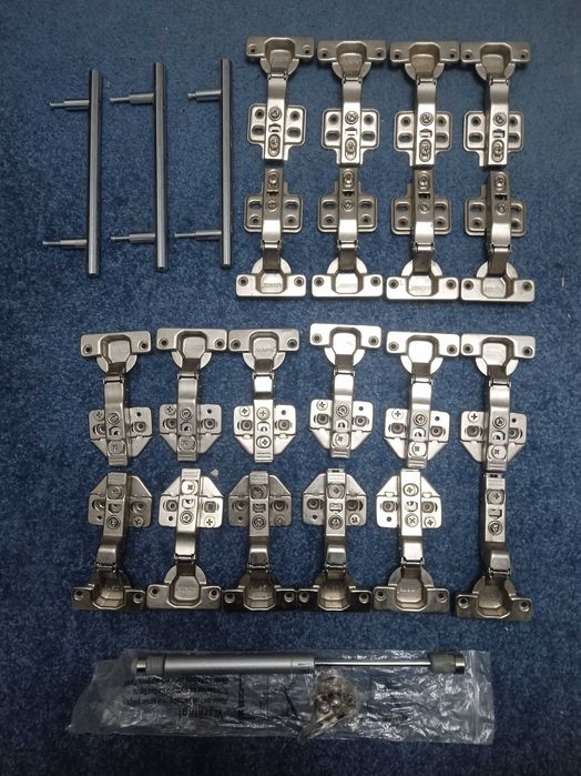 Мебельные петли фирменные MOSITE новые. Ручки и мебельный амортизатор.