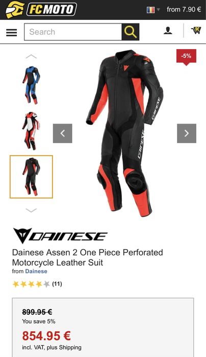 DAINESE Assen 2 Combinezon moto 50 (nu alpinestars sidi spidi revit)