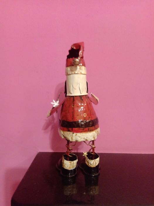 Ретро Дядо Мраз коледна украса от метал