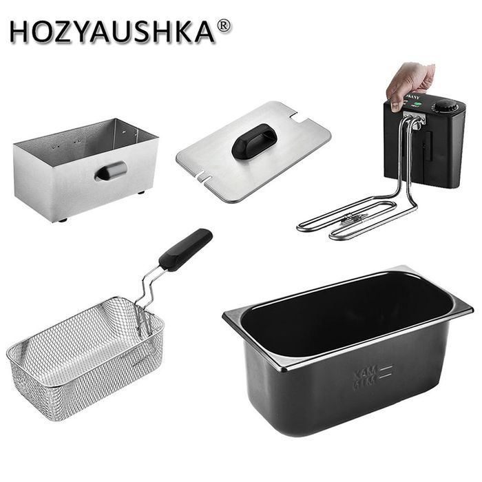 Доставка бесплатная Электрическая фритюрница с корзиной!