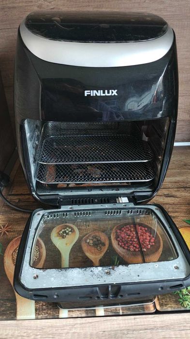 Фурна с горещ въздух 8в1 Finlux FAO-1120FX, 2000W, 11 литра, Черен