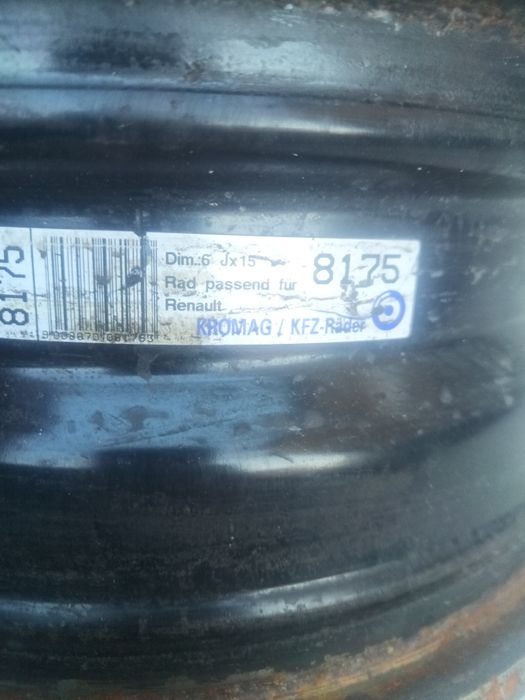 Метални джанти 15-ки за Рено и Дачия!