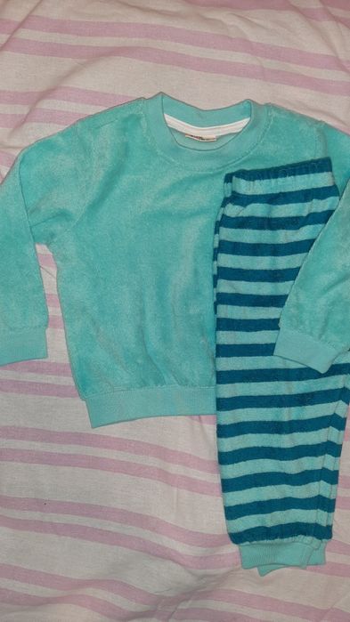 НОВИ  ! Детски Хавлиени ПИЖАМИ  от 100 % БИО памук