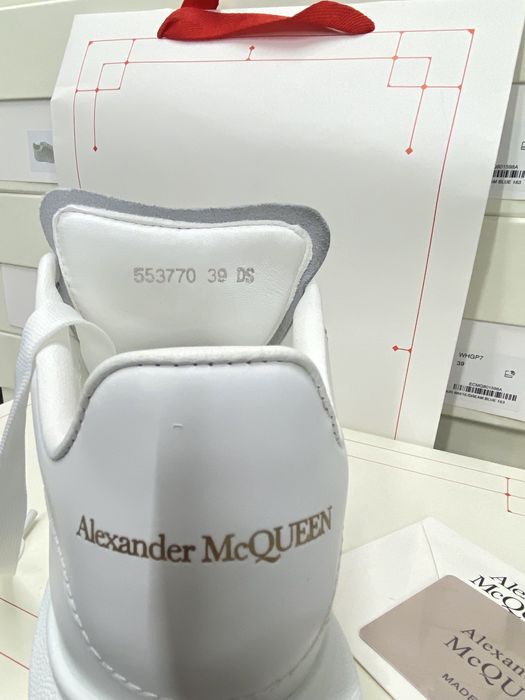 Alexander McQueen Made Italy Full Box 100% Piele Alb Marimi 36 37 38 39 40