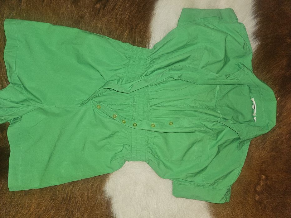 Vand salopeta scurta,verde, cu buzunare M